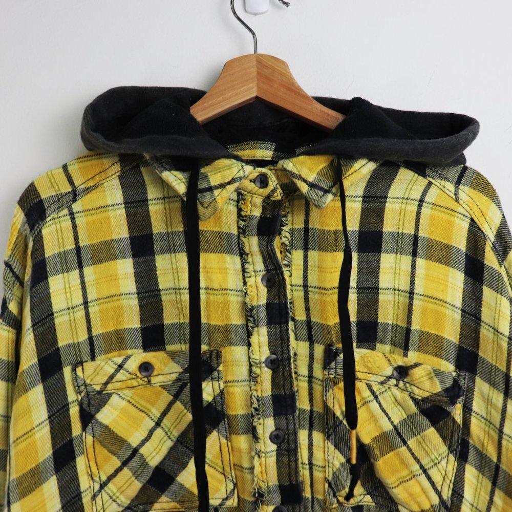 NWT Free People Calico Basin Plaid Jacket Yellow - Picture 6 of 8